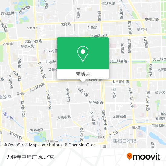 大钟寺中坤广场地图