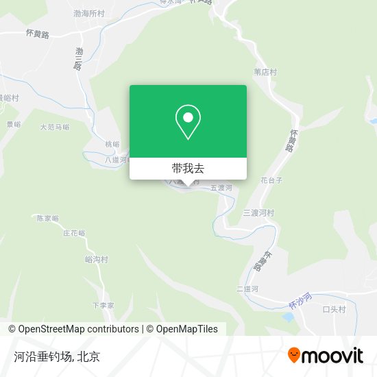 河沿垂钓场地图
