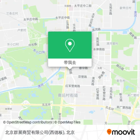 北京群展商贸有限公司(西德板)地图