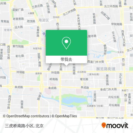 三虎桥南路小区地图