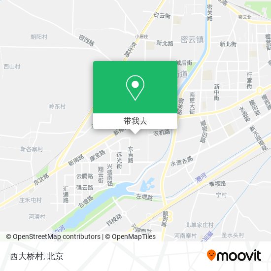 西大桥村地图