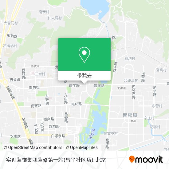 实创装饰集团装修第一站(昌平社区店)地图