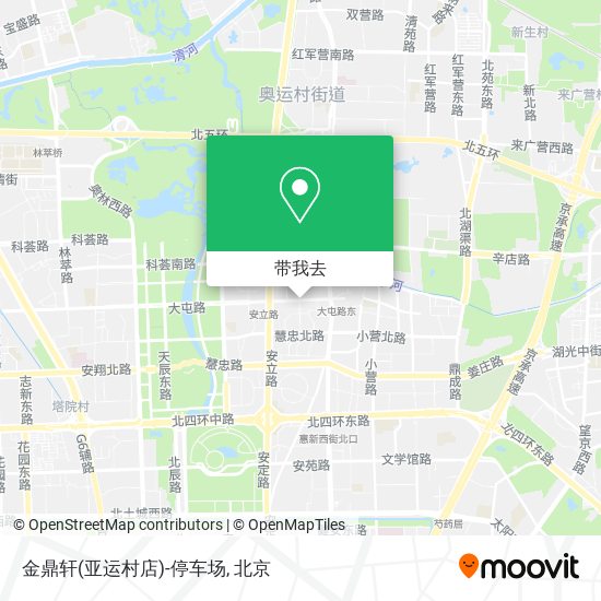 金鼎轩(亚运村店)-停车场地图