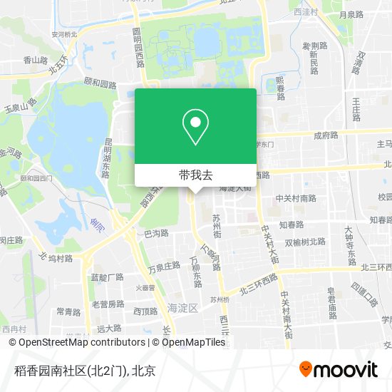 稻香园南社区(北2门)地图