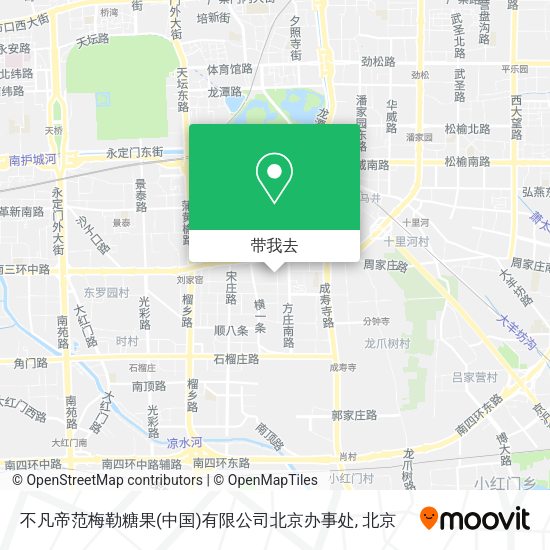 不凡帝范梅勒糖果(中国)有限公司北京办事处地图
