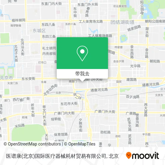 医谱康(北京)国际医疗器械耗材贸易有限公司地图
