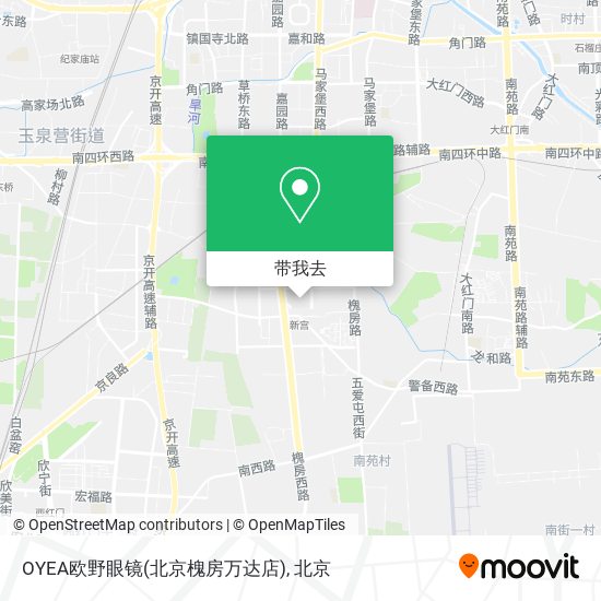 OYEA欧野眼镜(北京槐房万达店)地图