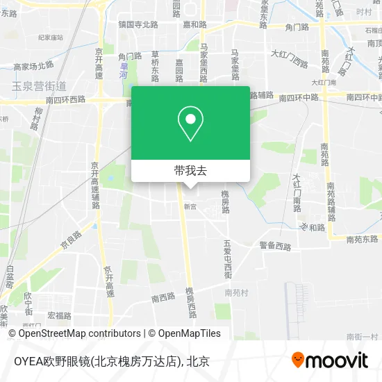 OYEA欧野眼镜(北京槐房万达店)地图