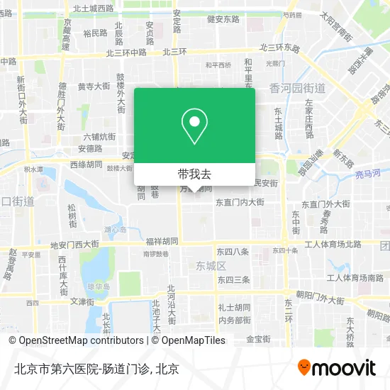 北京市第六医院-肠道门诊地图
