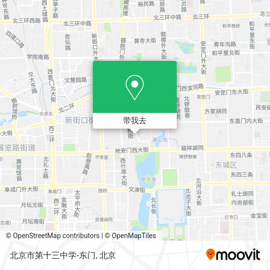 北京市第十三中学-东门地图