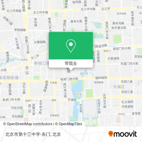 北京市第十三中学-东门地图