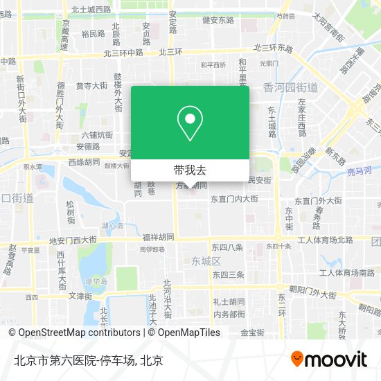 北京市第六医院-停车场地图