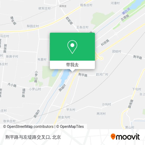 荆平路与左堤路交叉口地图