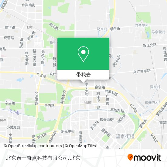 北京泰一奇点科技有限公司地图