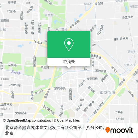 北京爱尚鑫嘉境体育文化发展有限公司第十八分公司地图