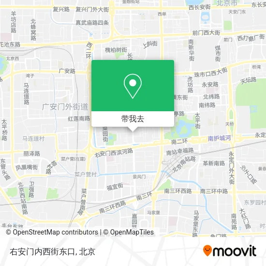右安门内西街东口地图