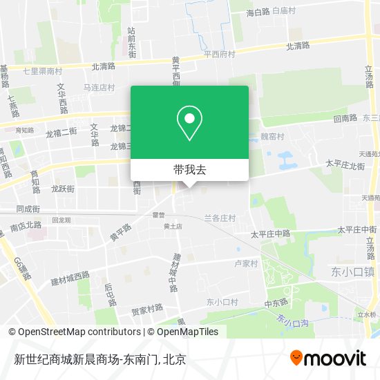 新世纪商城新晨商场-东南门地图