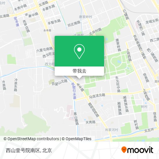 西山壹号院南区地图