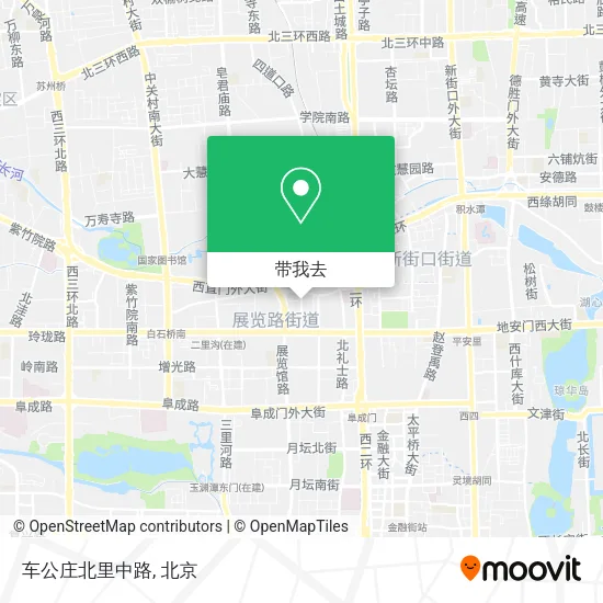 车公庄北里中路地图