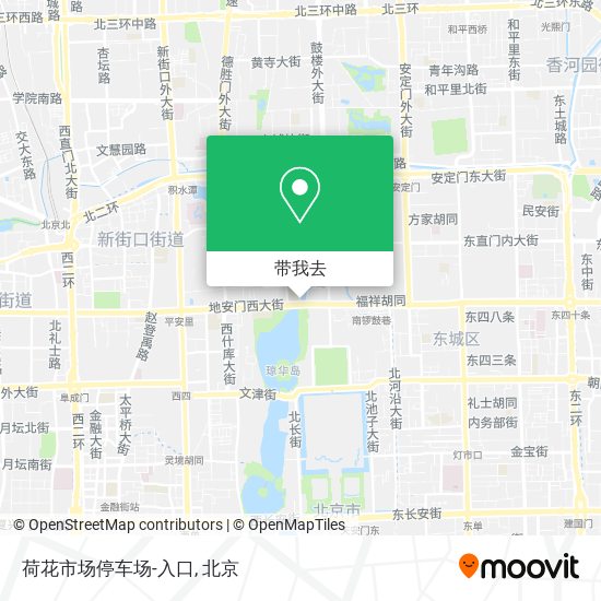 荷花市场停车场-入口地图