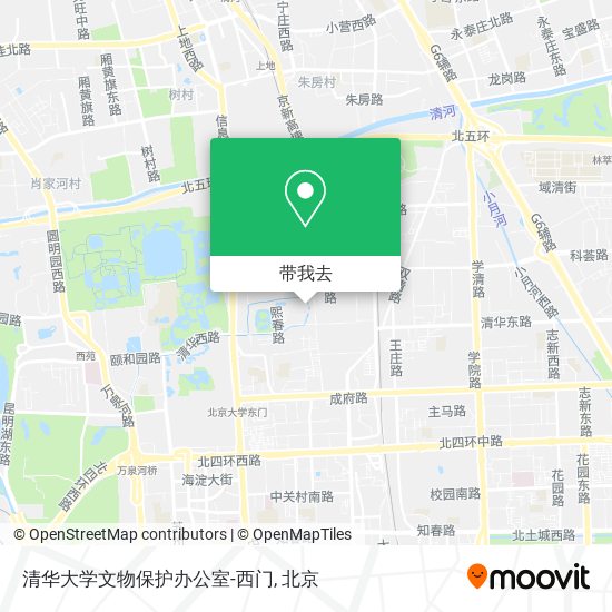 清华大学文物保护办公室-西门地图