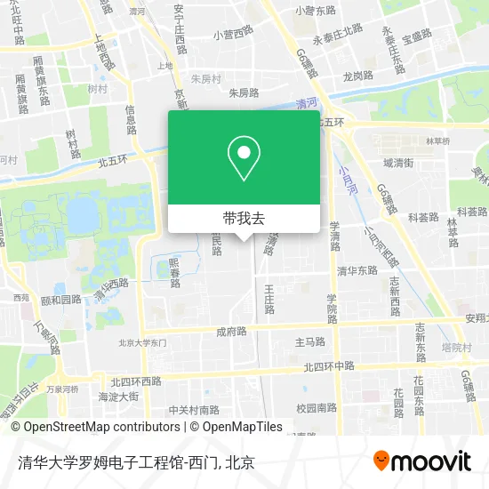 清华大学罗姆电子工程馆-西门地图