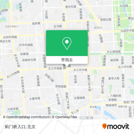 蓟门桥入口地图