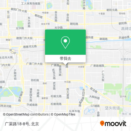 广渠路18-8号地图