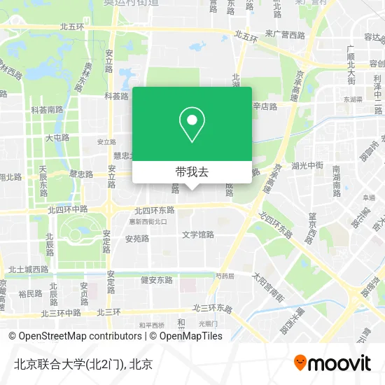 北京联合大学(北2门)地图