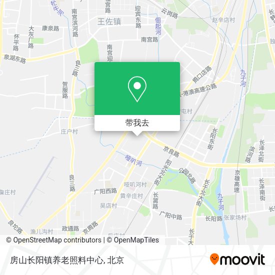 房山长阳镇养老照料中心地图