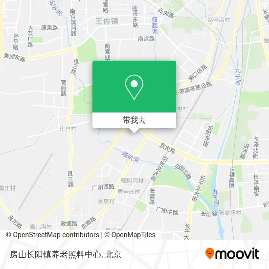 房山长阳镇养老照料中心地图