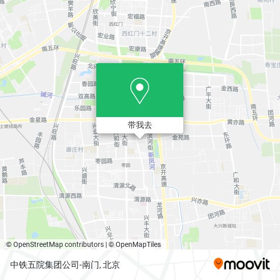 中铁五院集团公司-南门地图