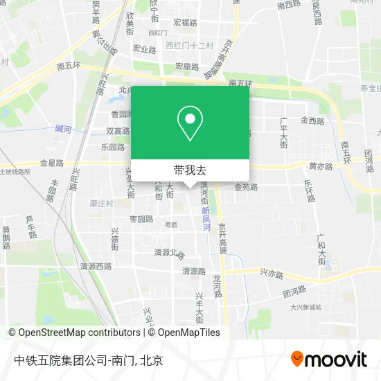中铁五院集团公司-南门地图