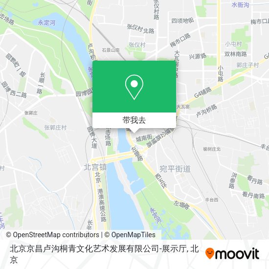 北京京昌卢沟桐青文化艺术发展有限公司-展示厅地图