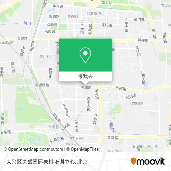 大兴区久盛国际象棋培训中心地图