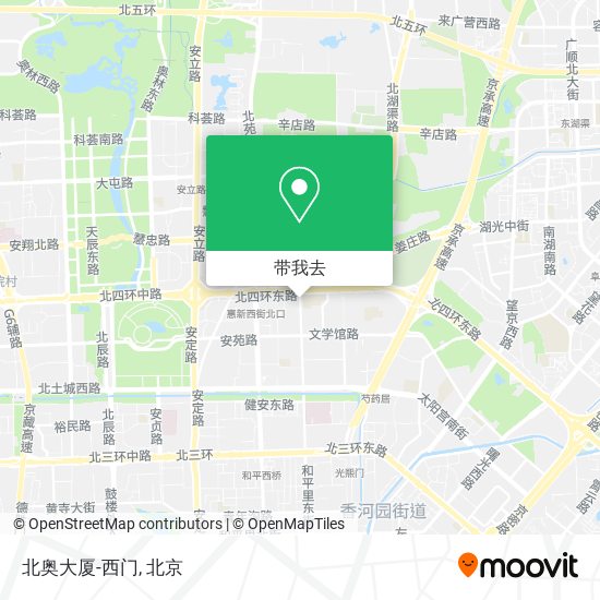 北奥大厦-西门地图