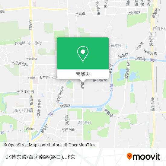 北苑东路/白坊南路(路口)地图