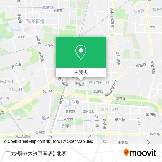 三元梅园(大兴宜家店)地图