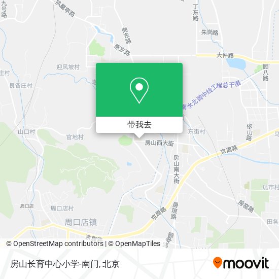 房山长育中心小学-南门地图