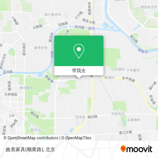 曲美家具(顺黄路)地图
