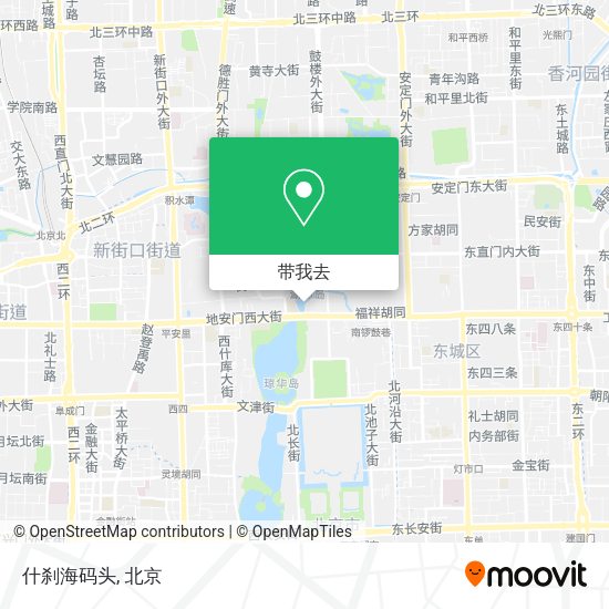 什刹海码头地图