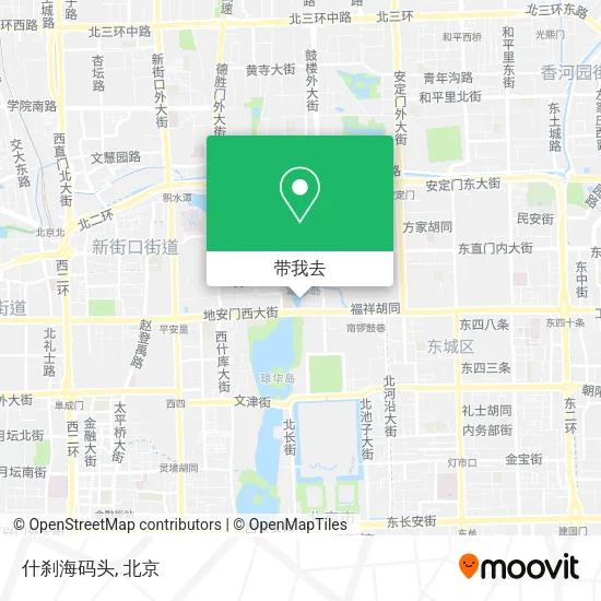 什刹海码头地图