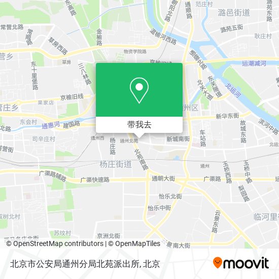 北京市公安局通州分局北苑派出所地图
