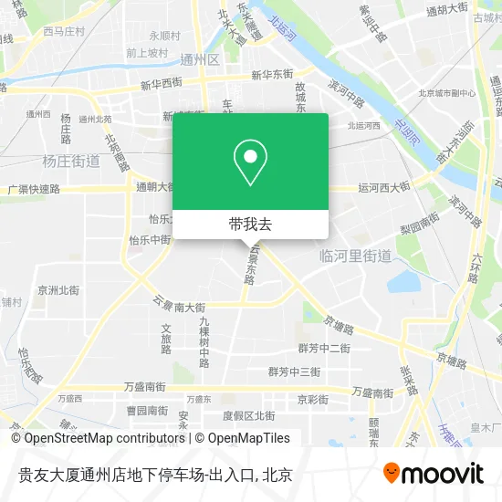 贵友大厦通州店地下停车场-出入口地图