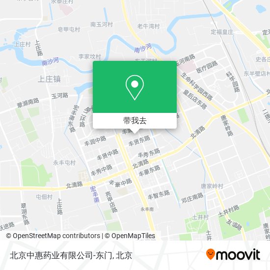 北京中惠药业有限公司-东门地图