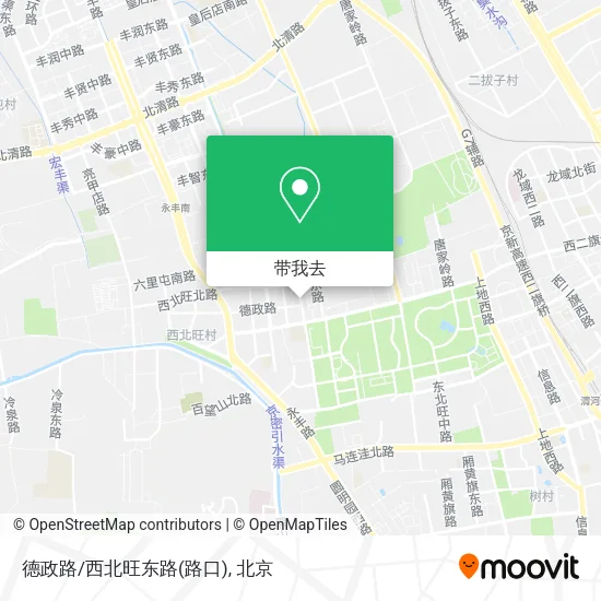 德政路/西北旺东路(路口)地图