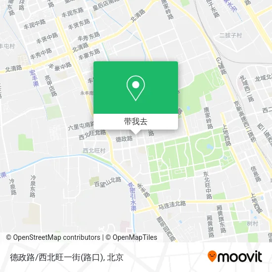 德政路/西北旺一街(路口)地图