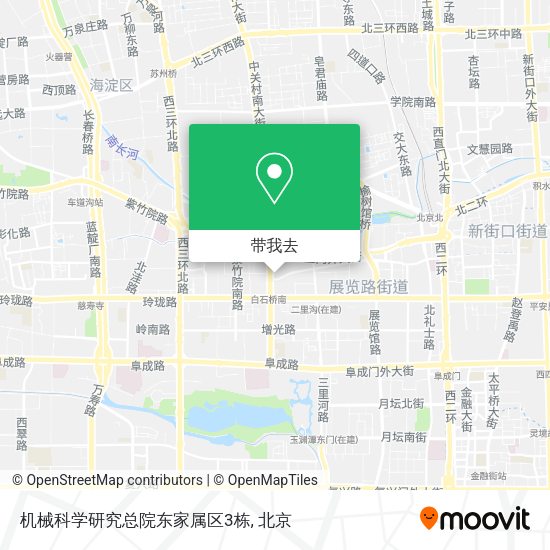 机械科学研究总院东家属区3栋地图