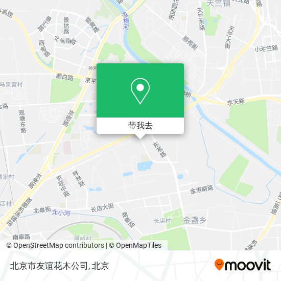 北京市友谊花木公司地图
