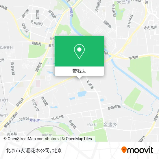 北京市友谊花木公司地图